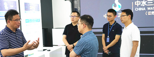 合肥市蜀山區(qū)副區(qū)長張政一行蒞臨中水三立調(diào)研指導(dǎo)