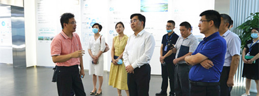 合肥市人民政府秘書長羅平一行蒞臨中水三立調(diào)研指導(dǎo)